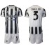 Camisola Juventus Giorgio Chiellini 3 Criança Equipamento Primeiro 2021-2022 Manga Curta